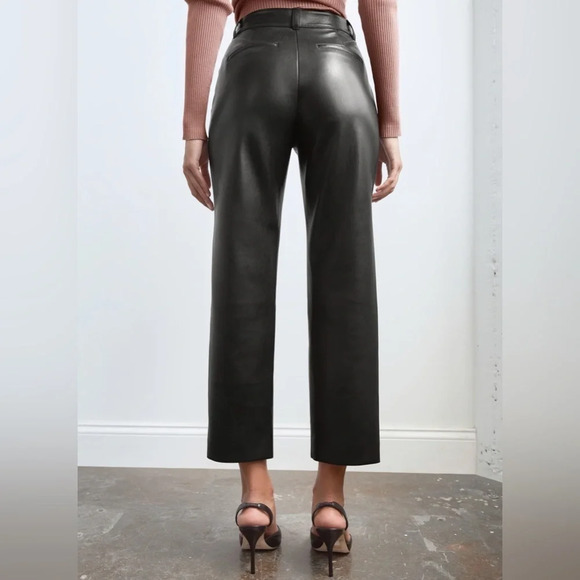 Aritzia Babaton Straight Vegan Leather Pant - Picture 4 of 7